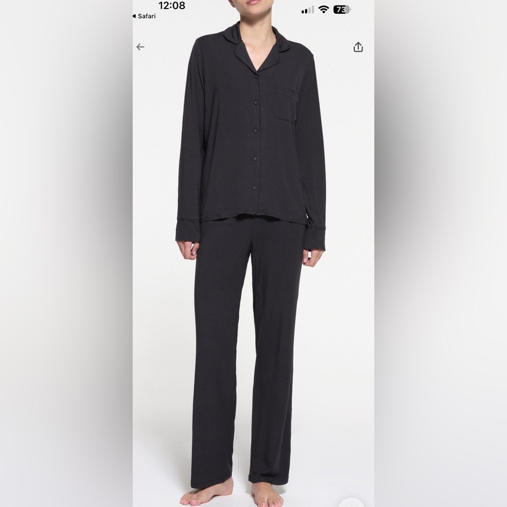 SKIMS new and never worn Women's Black Pajama Set